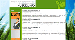 Desktop Screenshot of huerto.info